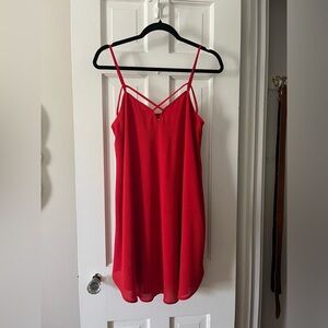 Bishop & Young Red Shift Dress - Sz Small